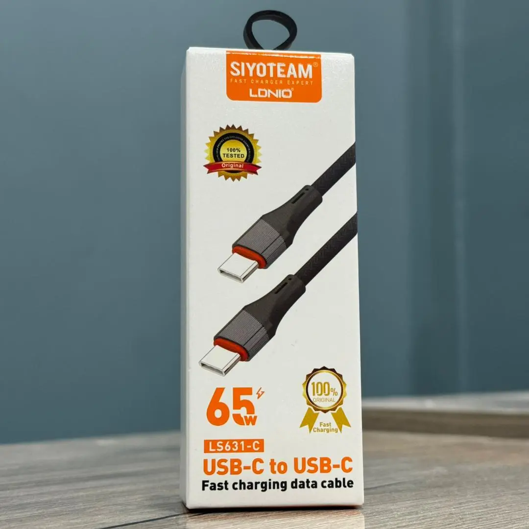 CABLE LS631-C LDNIO SIYOTEAM TYPE C TO TYPE C 65W